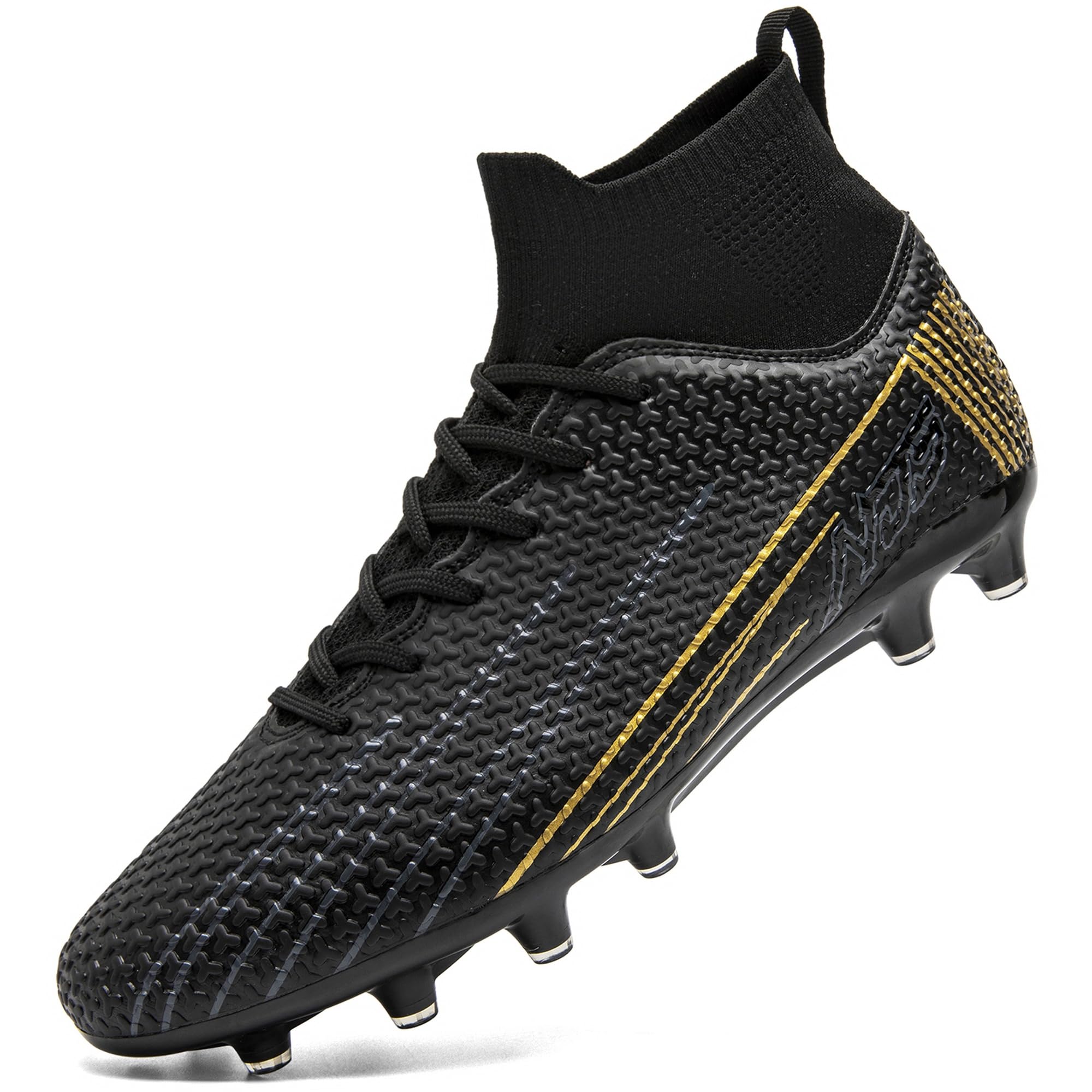 DimaiGlobal Herren Fußballschuhe mit Stollen Fussballschuhe Socken High-Top Damen Kunstrasen Naturrasen Kickschuhe Jugendliche Nockenschuhe Stollenschuhe​ Trainingsschuhe