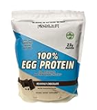 Healthy 'N Fit 100% Egg Protein- Chocolate (12oz): 100% Egg White Protein Plus Natural Peptides. Naturally Sweetened, Zero Carb, Keto, Paleo Friendly