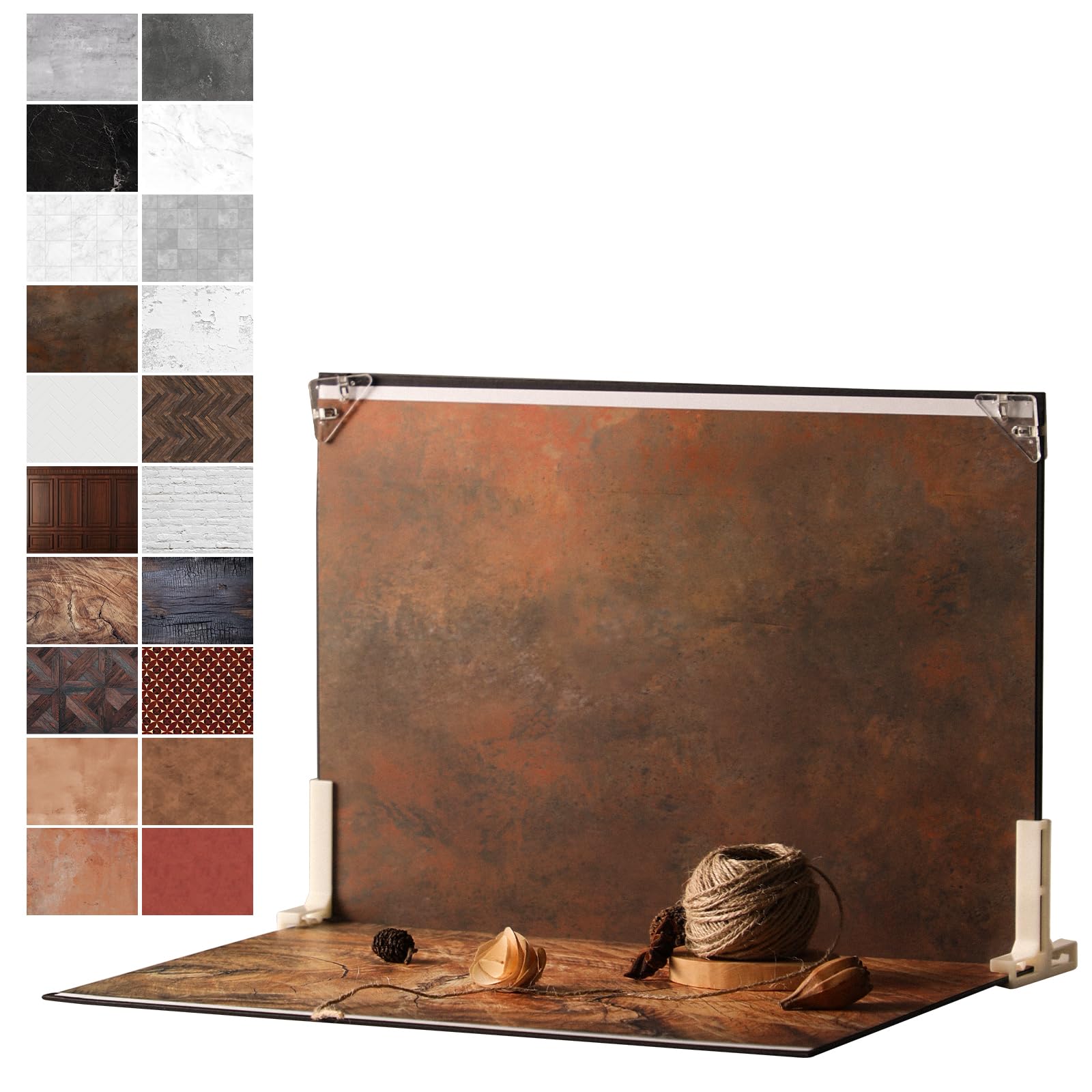 MDAOCRY 16 x 11.5 in Product Photography Backdrops, 10 Sheets, 20 Patterns