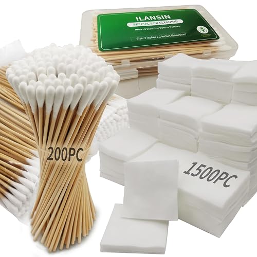 1700PCS gun cleaning supplies—1500PCS Gun Cleaning Patches +200PCS Gun Cleaning