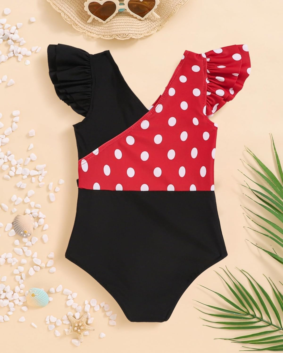 Mioglrie Toddler Baby Swimsuit Girl Bathing Suit Girl 2T 3T 4T 5T 6T Girls One Piece Swimsuits Color Block Swimwear - Image 3