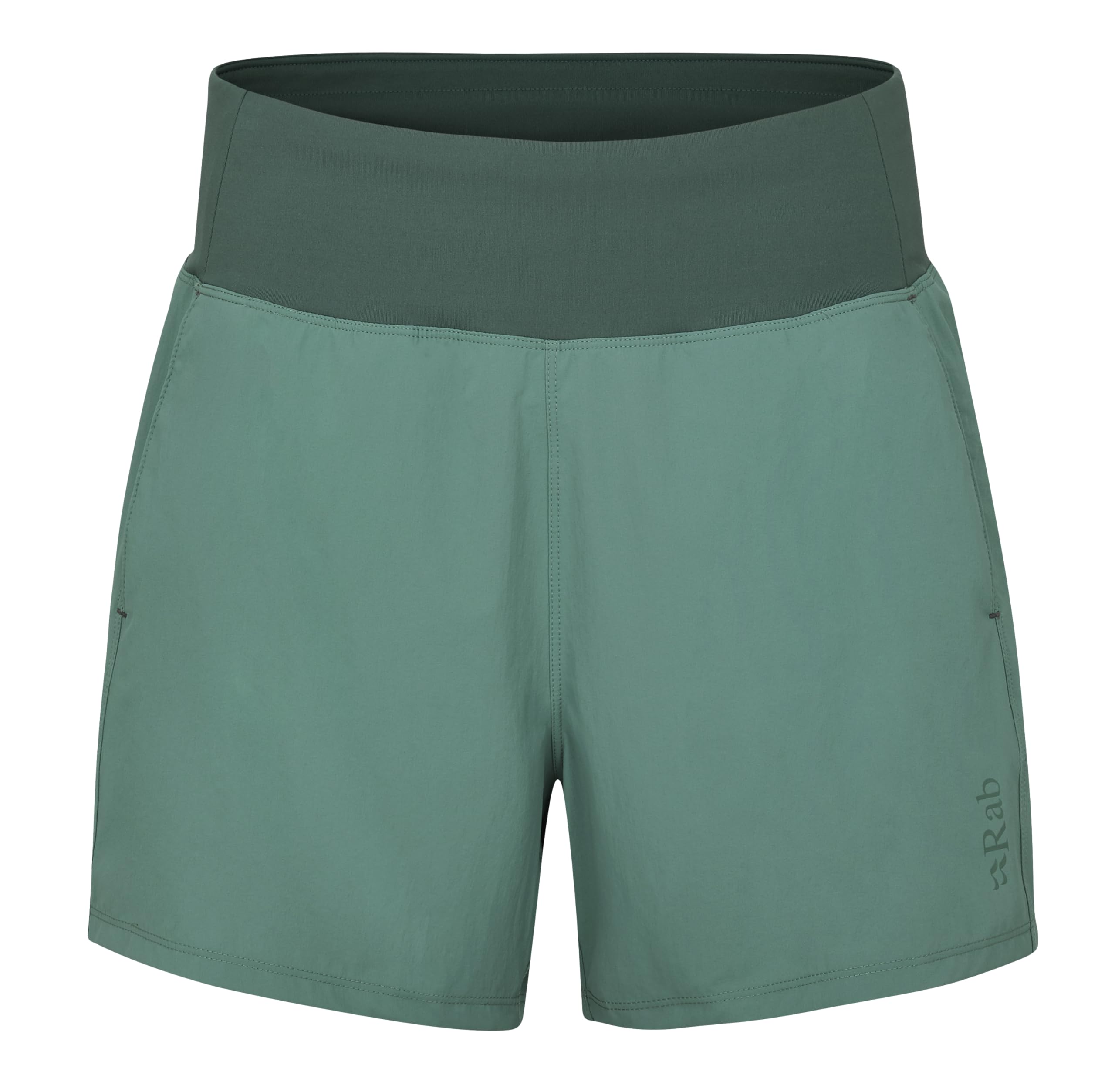 Rab Women's Eucalyptus Momentum Shorts Quick-Drying Lightweight Active Shorts For Hiking, Trekking, & Climbing - Medium