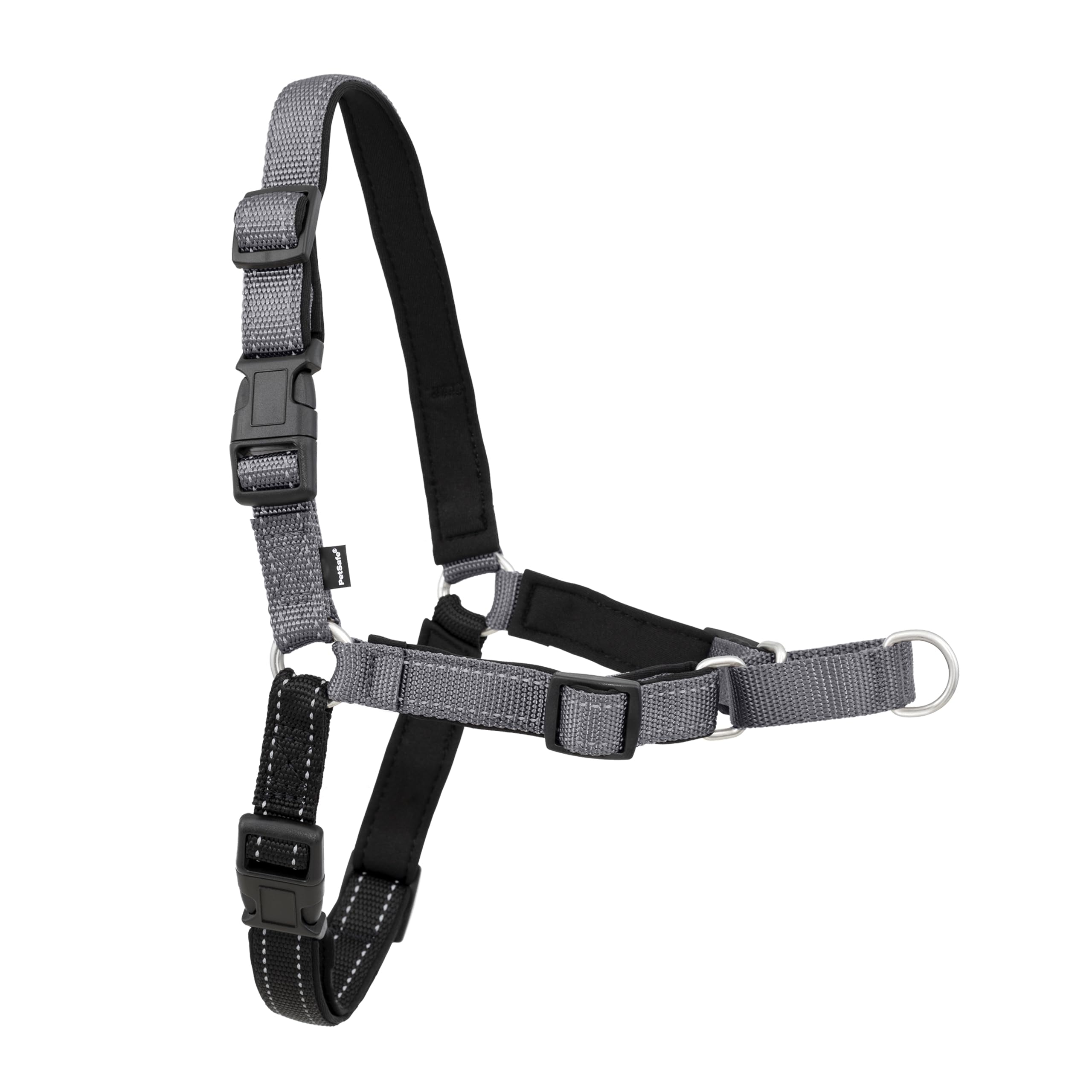 PetSafe Easy Walk Deluxe Dog Harness, No Pull Dog Harness – Perfect for Leash & Harness Training – Stops Pets from Pulling and Choking on Walks – Large, Steel