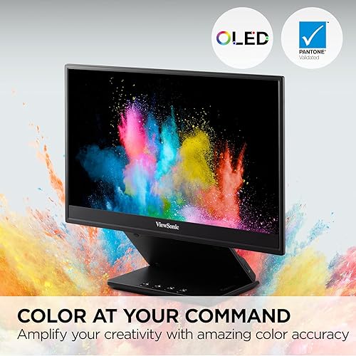 ViewSonic VP16-OLED 16" 16:9 1920 x1080 FHD OLED with 100% — galinė pusė