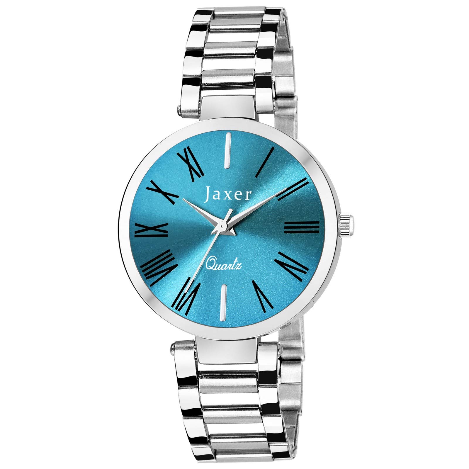 Jaxer Casual Analogue Women Watch (Blue Dial Silver Colored Chain) (B07KTXG833) Amazon Price History, Amazon Price Tracker