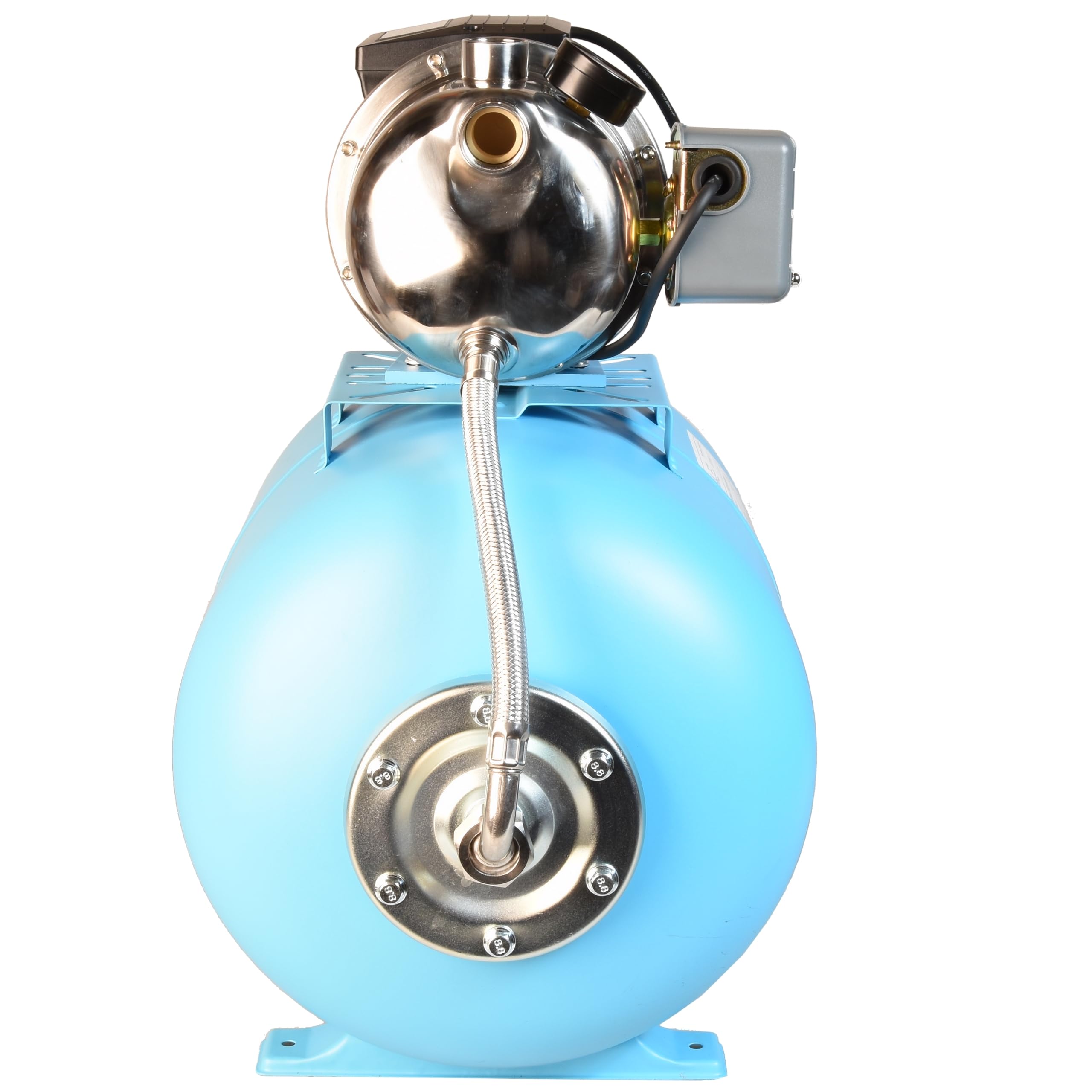 Hydrofor do Wody 50L ZESTAW HYDROFOROWY Pompa Hydroforowa INOX JX 1100 (1100 W, 3600 l/h, max. podnoszenie 50 m) Zbiornik Przeponowy 50 L Osprzęt WYDAJNY