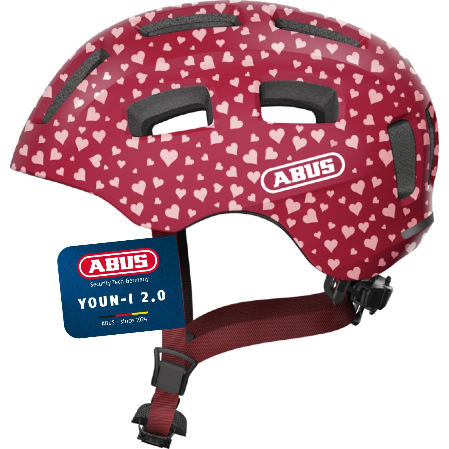 ABUS Youn-I 2.0 Bike Helmet - with Light for Children, Teenagers and Young Adults - for Girls and Boys