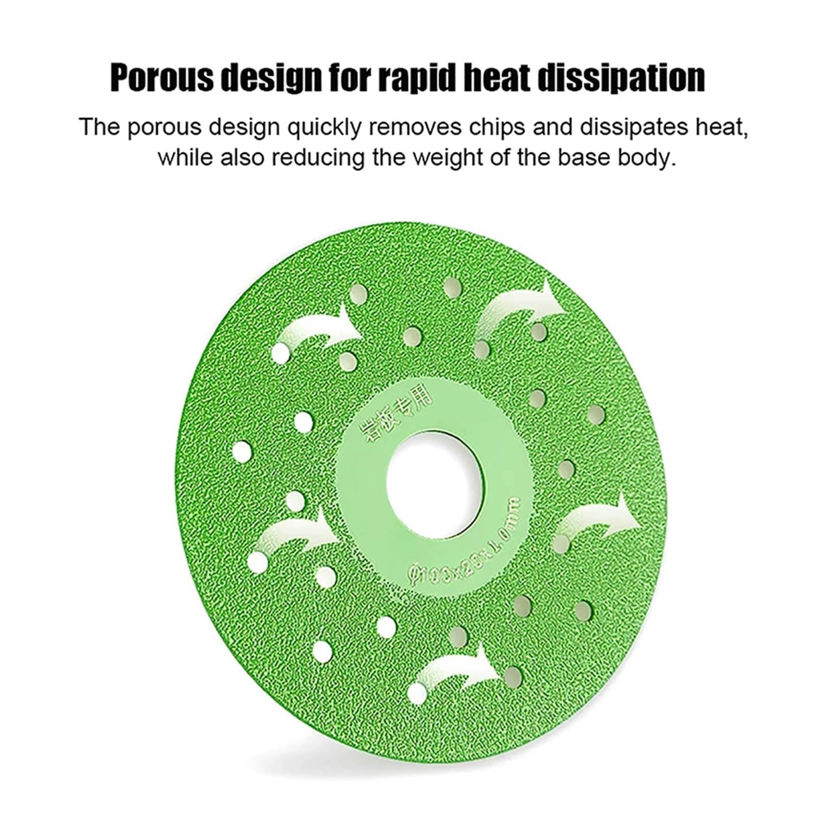 Disco de corte para porcelana, Discos abrasivos de diamante 100 mm for amoladora angular verde porcelana losa roca 4 piezas