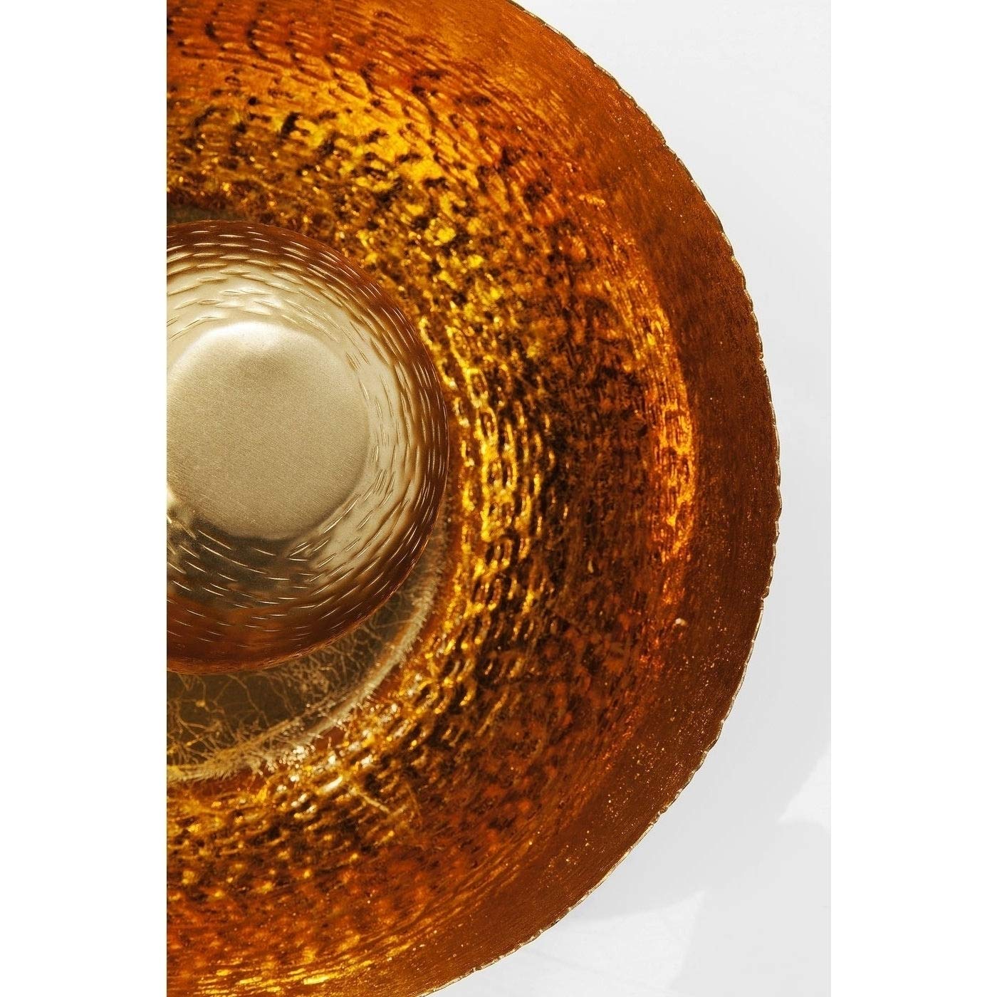 Kare Design Lampada Da Pavimento Apollon, Oro, Ø28Cm, Piantana Color Oro Opaco, Lunghezza Filo 200Cm, Superficie Martellata, Lampadina Non Inclusa