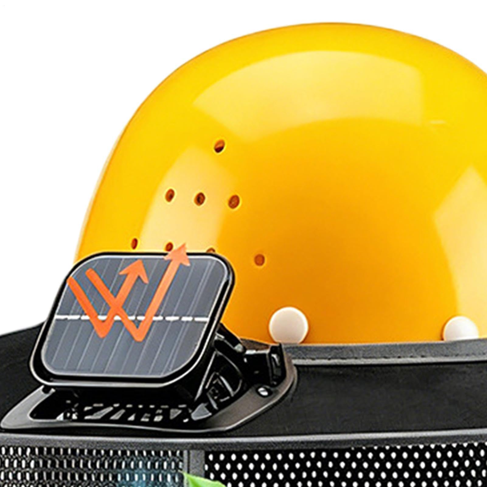 Visière de protection solaire à bord complet pour casques de protection | Écharpe tubulaire légère avec ventilateur solaire | Protection solaire à bord complet | Pour chantier, extérieur, travail en