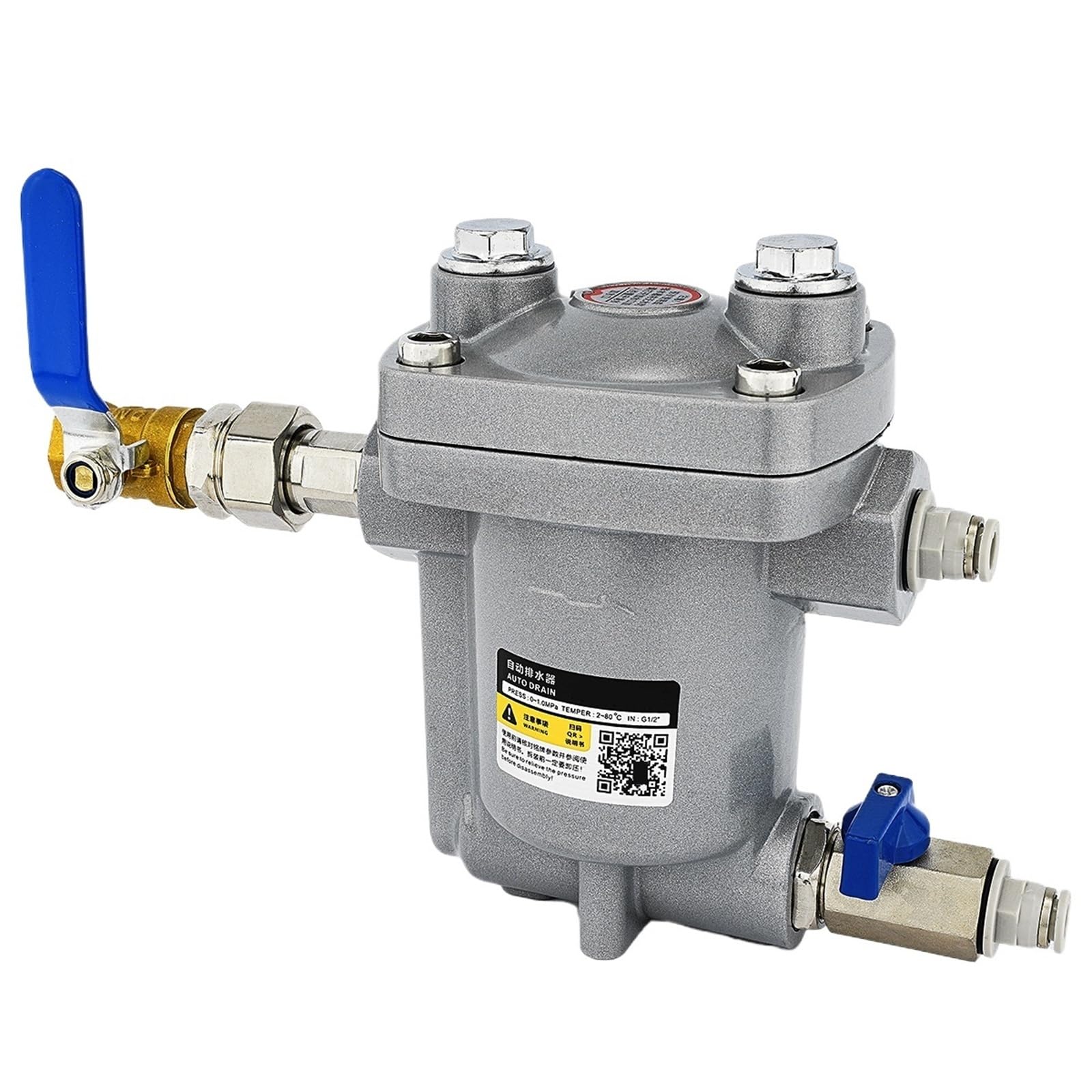 ADTV-80 air Compressor Storage Tank Automatic Drain Valve Pneumatic DN15 Anti Blocking and Maintenance Free(16)