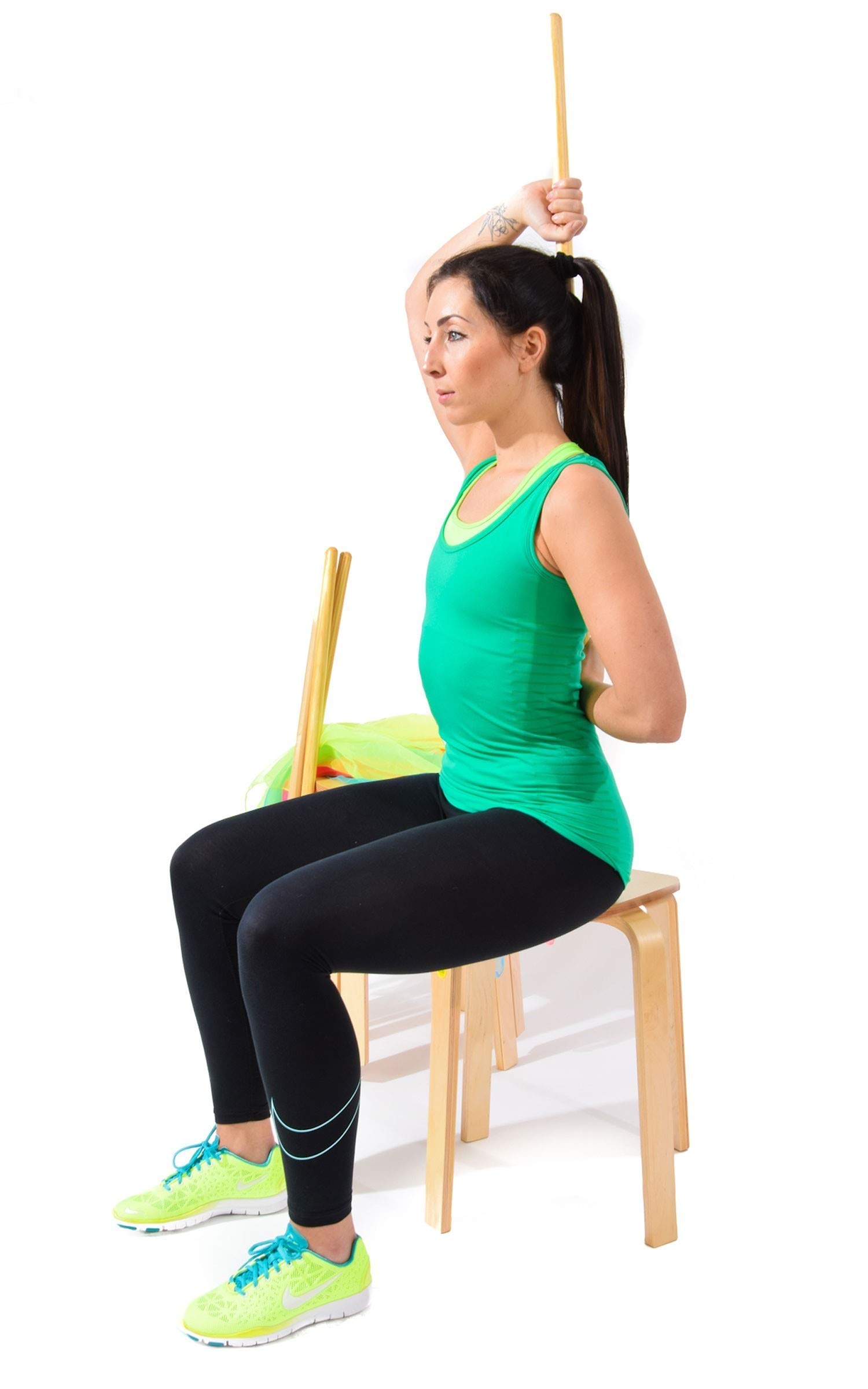 Erzi - Set di 10 sgabelli 25 in legno modellato – Set da 10 mobili in legno