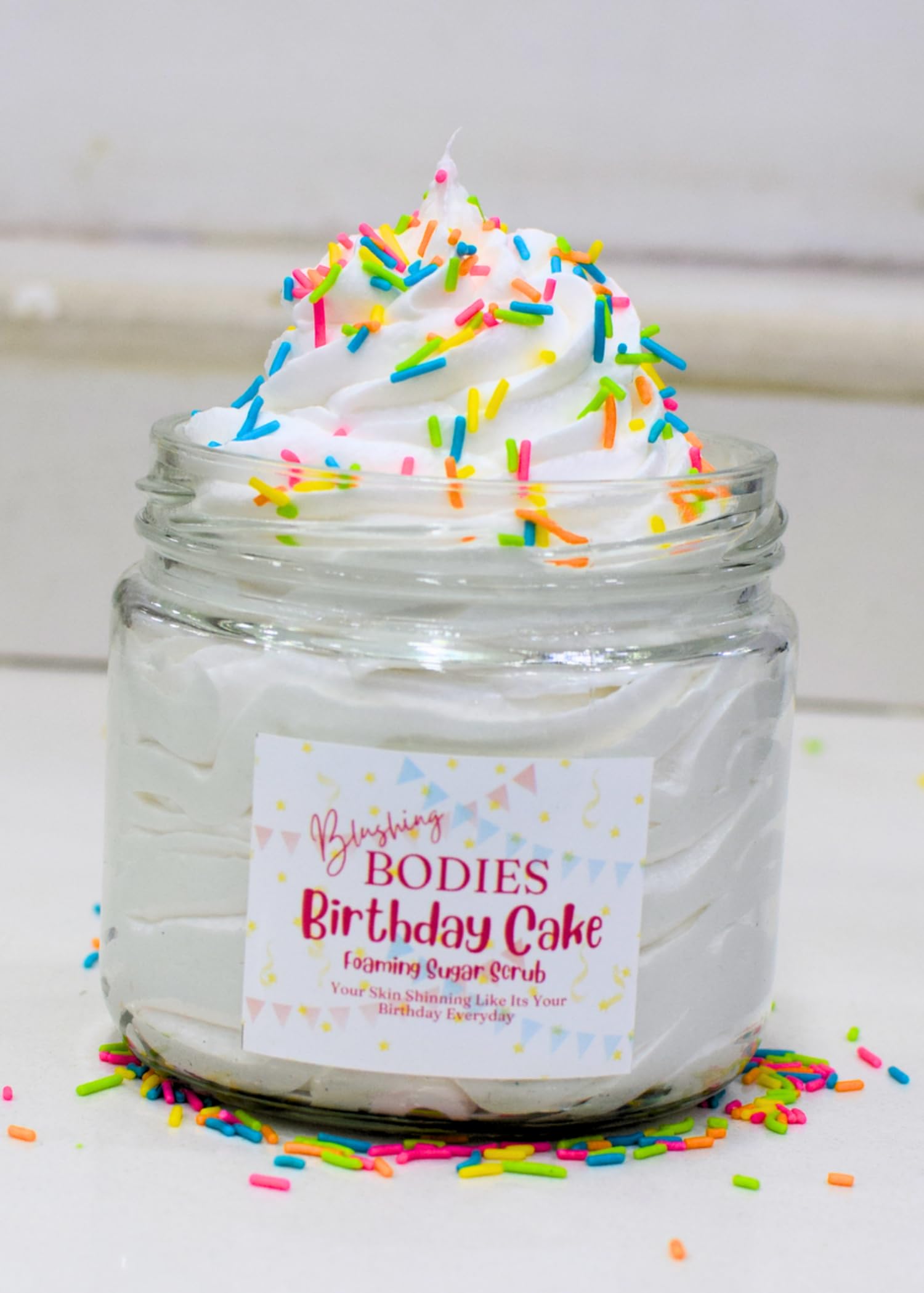 Blushing Bodies Birthday Cake Foaming Sugar Scrub (70)-image-2