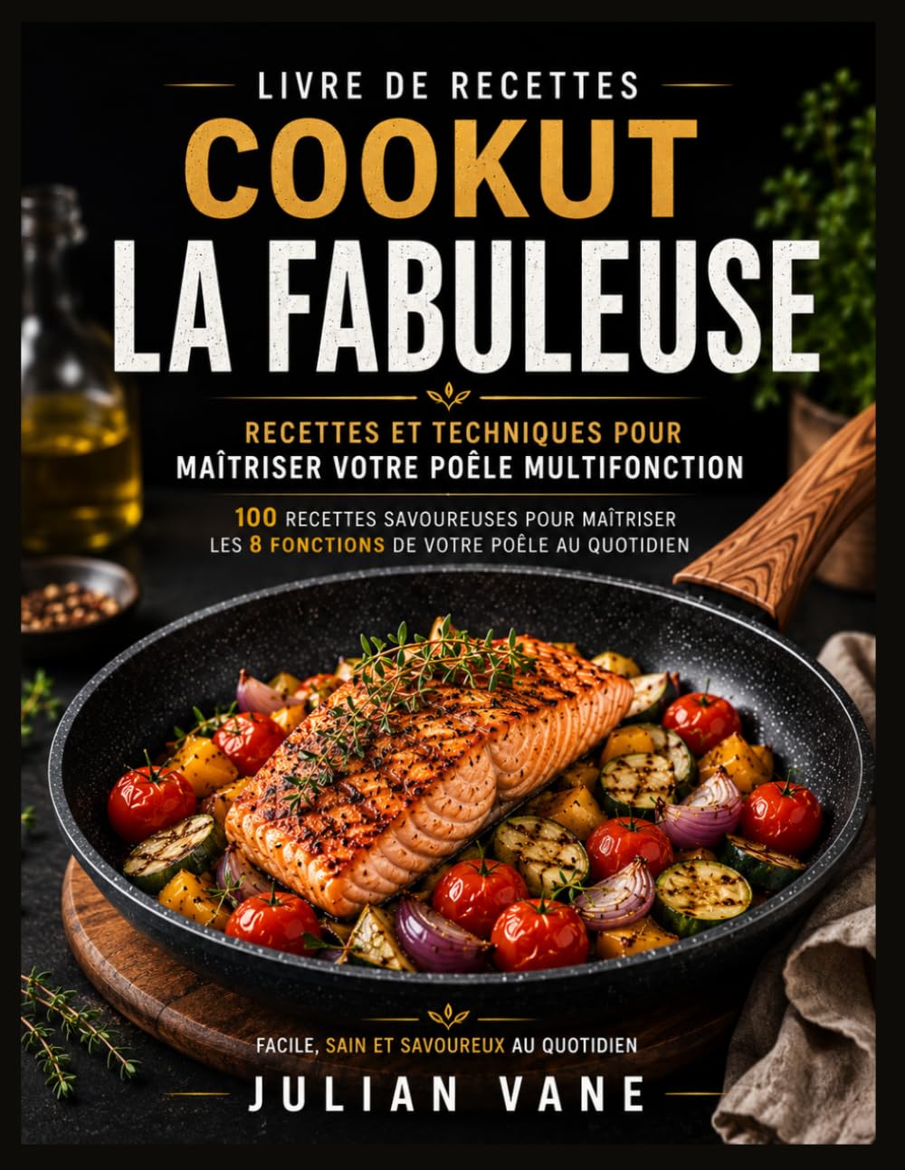 Livre De Recettes Cookut La Fabuleuse: Recettes et Techniques pour Maîtriser Votre Poêle Multifonction| 100 Recettes Savoureuses pour Maîtriser les 8 Fonctions de votre Poêle au Quotidien