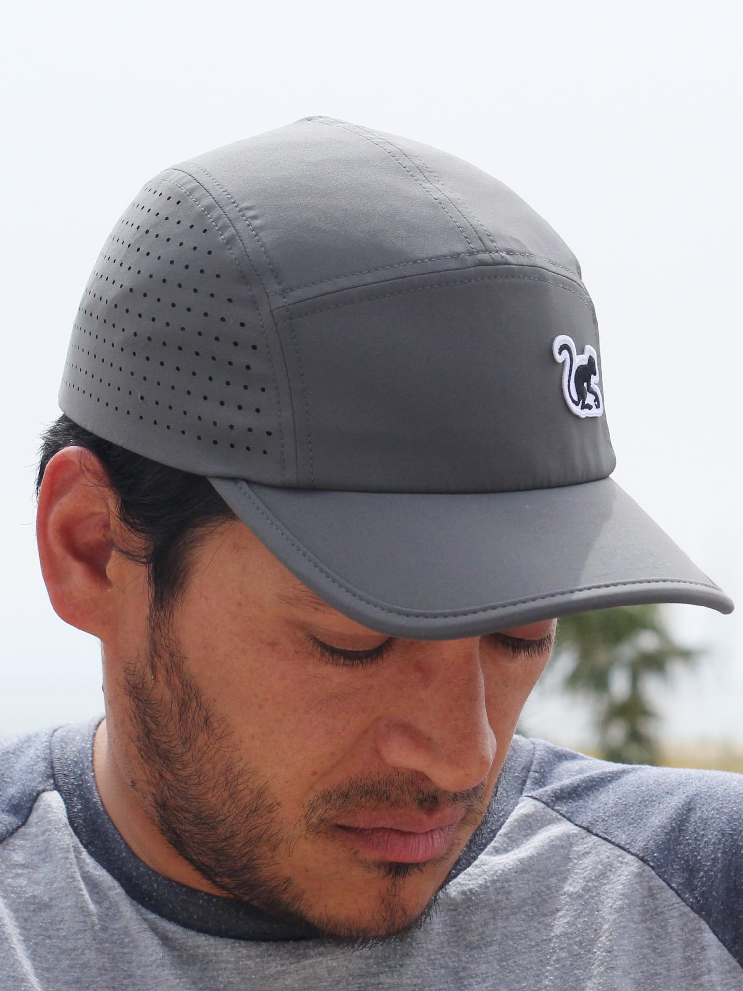 Surf Monkey | Casquette de running à séchage rapide pour homme/femme – 5 panneaux – Taille unique