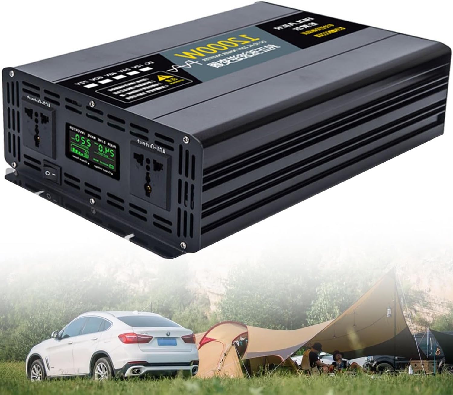 Czysty sinusoidalny falownik solarny 2500 W 12000 W DC 12 V 24 V 48 V 60 V 72 V do AC 220 V 120 V 220 V 230 V 240 V Przenośny konwerter napięcia power banku
