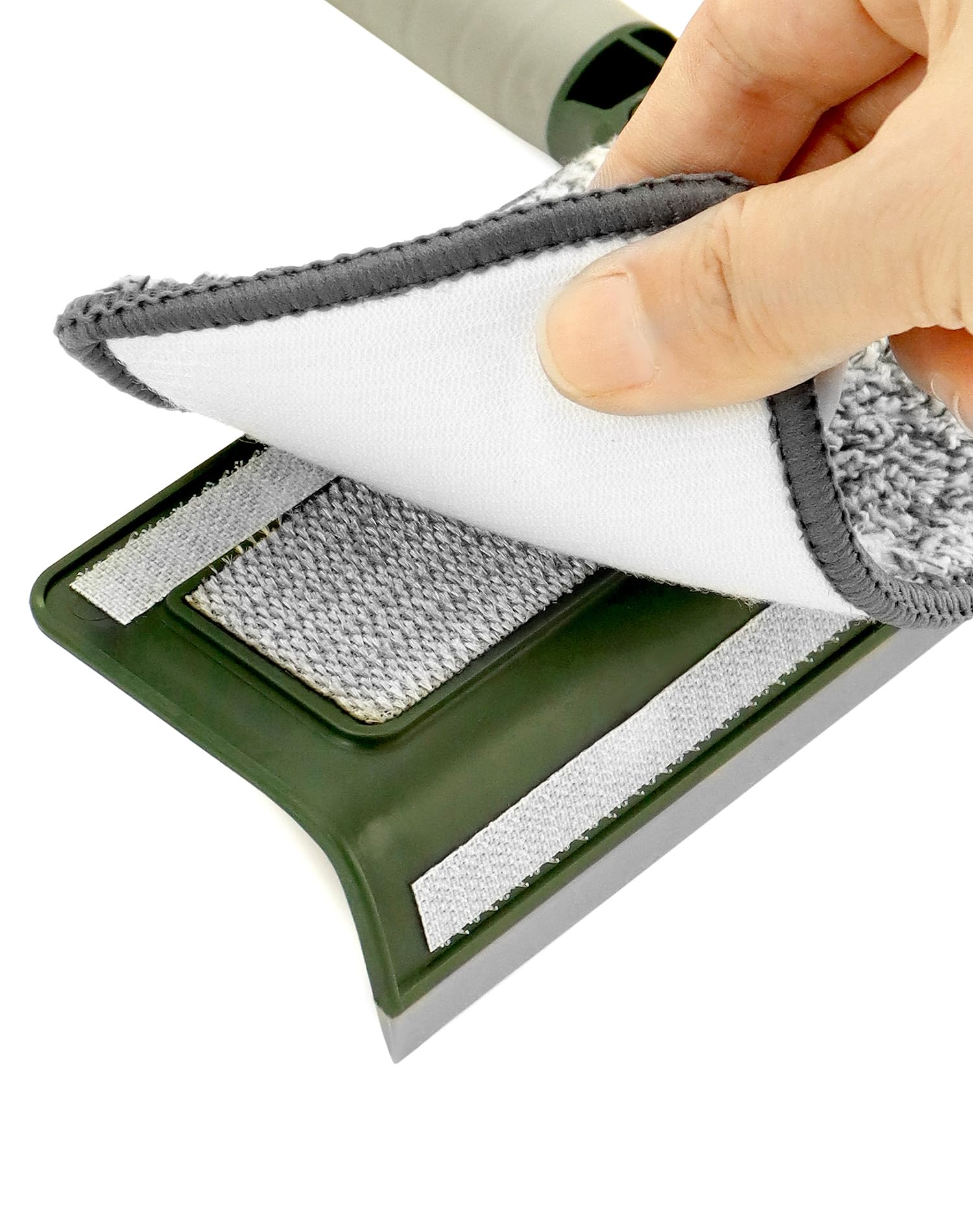 QWORK® Ściągaczka do okien, ściągaczka do podłóg prysznic, od 29 do 200 cm Wysuwana rączka 2w1, głowica obrotowa 180°, do mycia okien, podłóg, samochodów