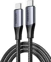Cable UGREEN USB C a USB C 3.2 Gen 2, Cable de Pantalla Monitor de Video 4K USB C, Transferencia de Datos 10Gbps, Carga Rápida PD 240W para iPhone 16/15, Samsung Galaxy S24/S23, MacBook Pro, iPad Pro, Dell XPS, 3.3FT