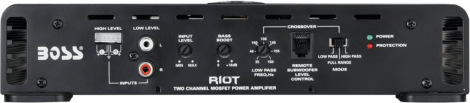 70% оƒƒ Evеrуthіng BOSS Audio Systems R4002 Riot Series Car Audio Stereo Amplifier – 800 High Output, 2 Channel, Class A/B, 2/4 Ohm, Low/High Level Inputs, High/Low Pass Crossover, Full Range, Bridgeable, Subwoofer