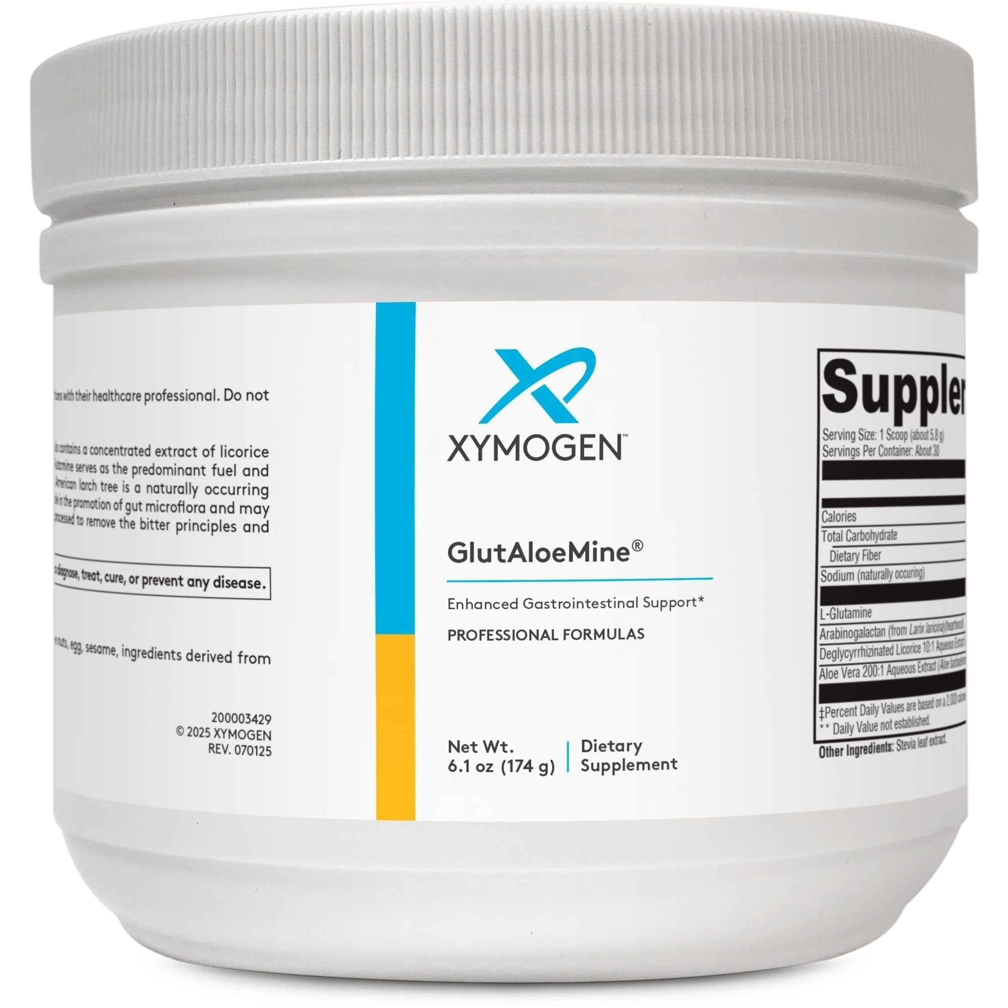 XYMOGEN GlutAloeMine, 6.1 oz (30 Servings) Unflavored 6.1 Ounce (Pack of 1)