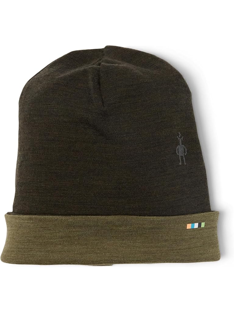 Green Smartwool Thermal Merino Reversible Cuffed Beanie