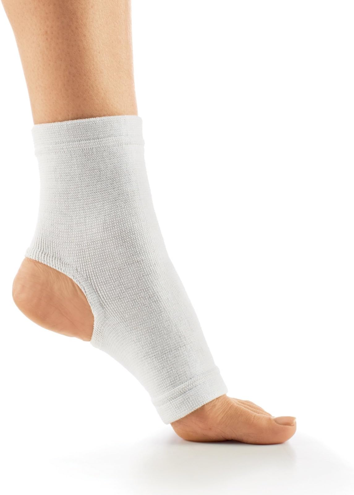 Cozy Support White Ankle Sleeve, White, Size S/M