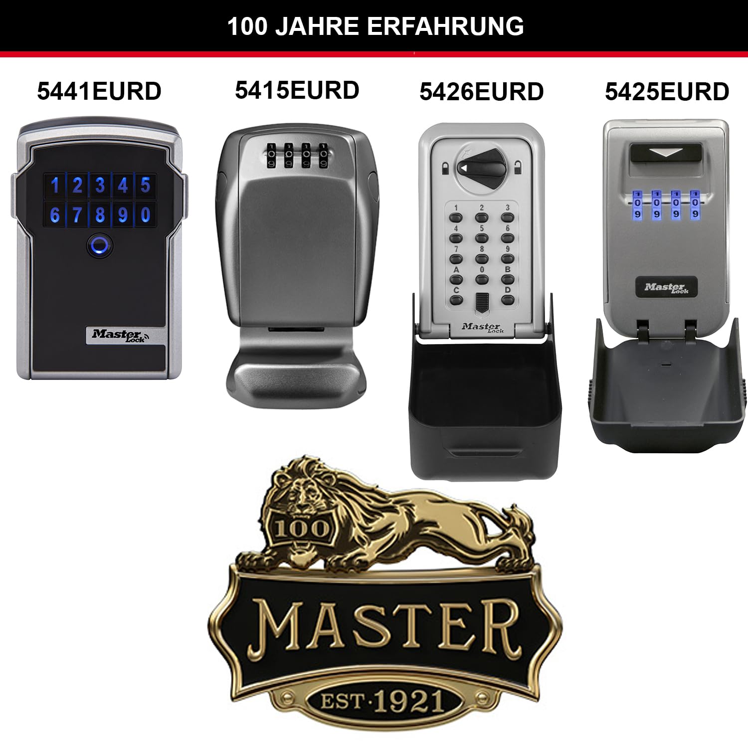 Master Lock Zertifizierte Schlüsseltresor Extra Sicherheit Extra Large, Wandhalterung, Aussen, 17.3 x 10.3 x 7.5 cm, Schlüsselsafe