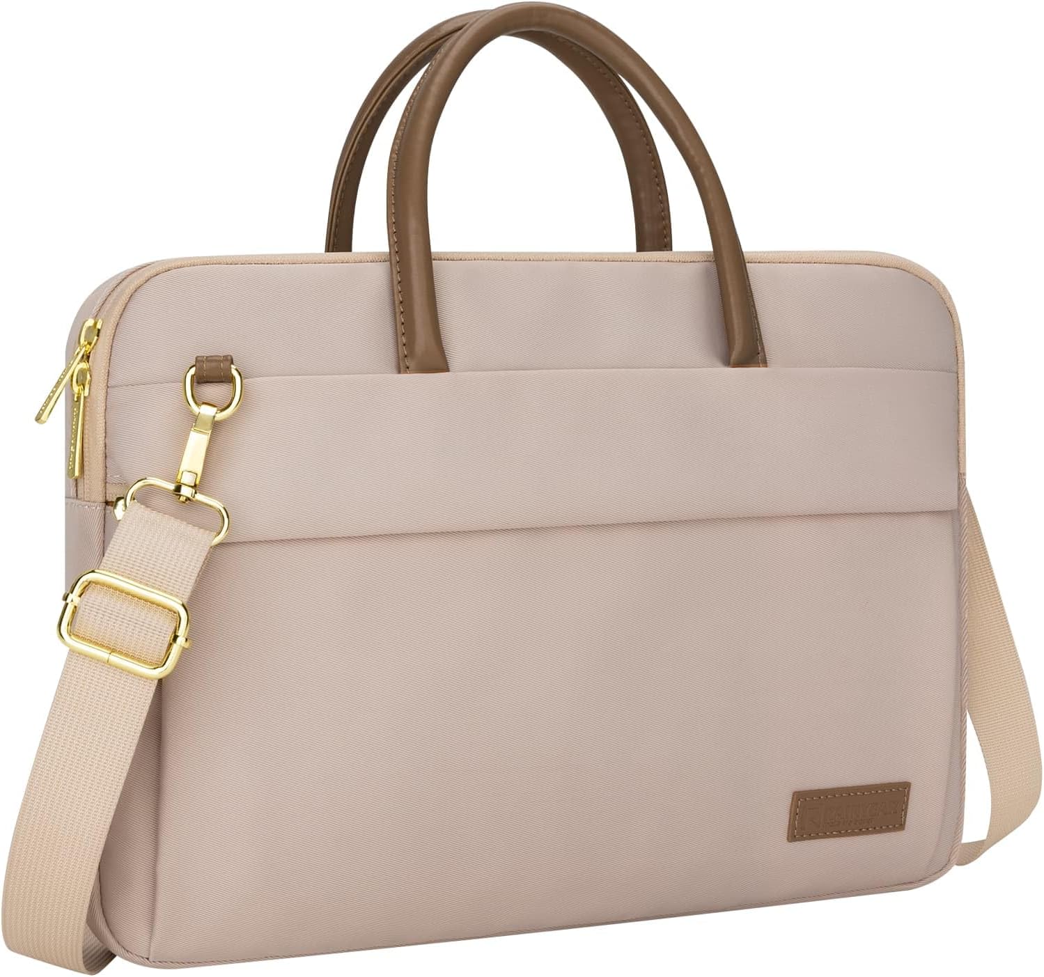 RAINYEAR 14 15.6 Inch Laptop Bag for Women, Protective Waterproof Elegant Computer PC Shoulder Bag Carrying Case with Handle