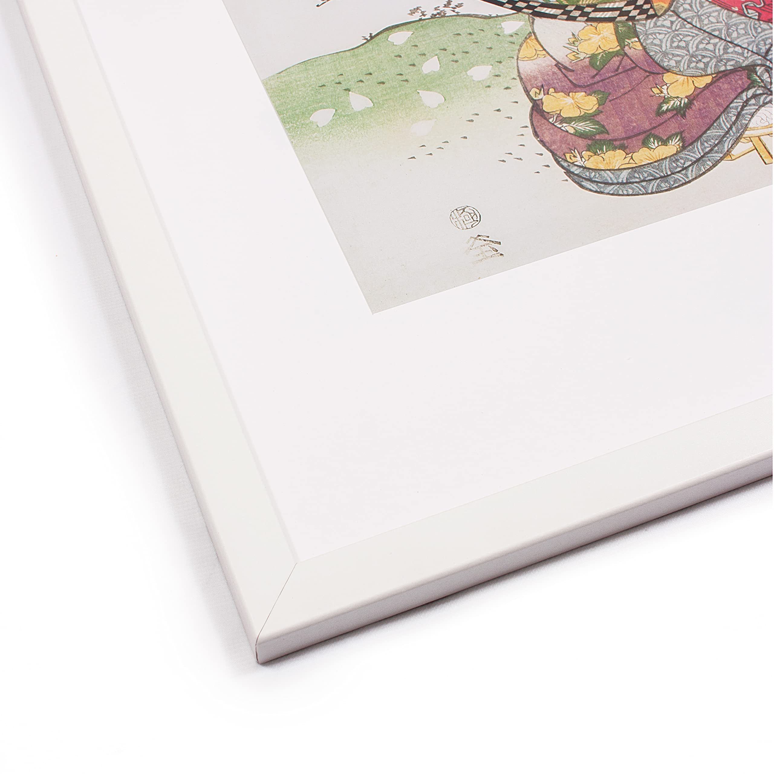 The Goldcardell, poster decorativo da parete Carel Fabritius Bird Painting (cornice bianca)