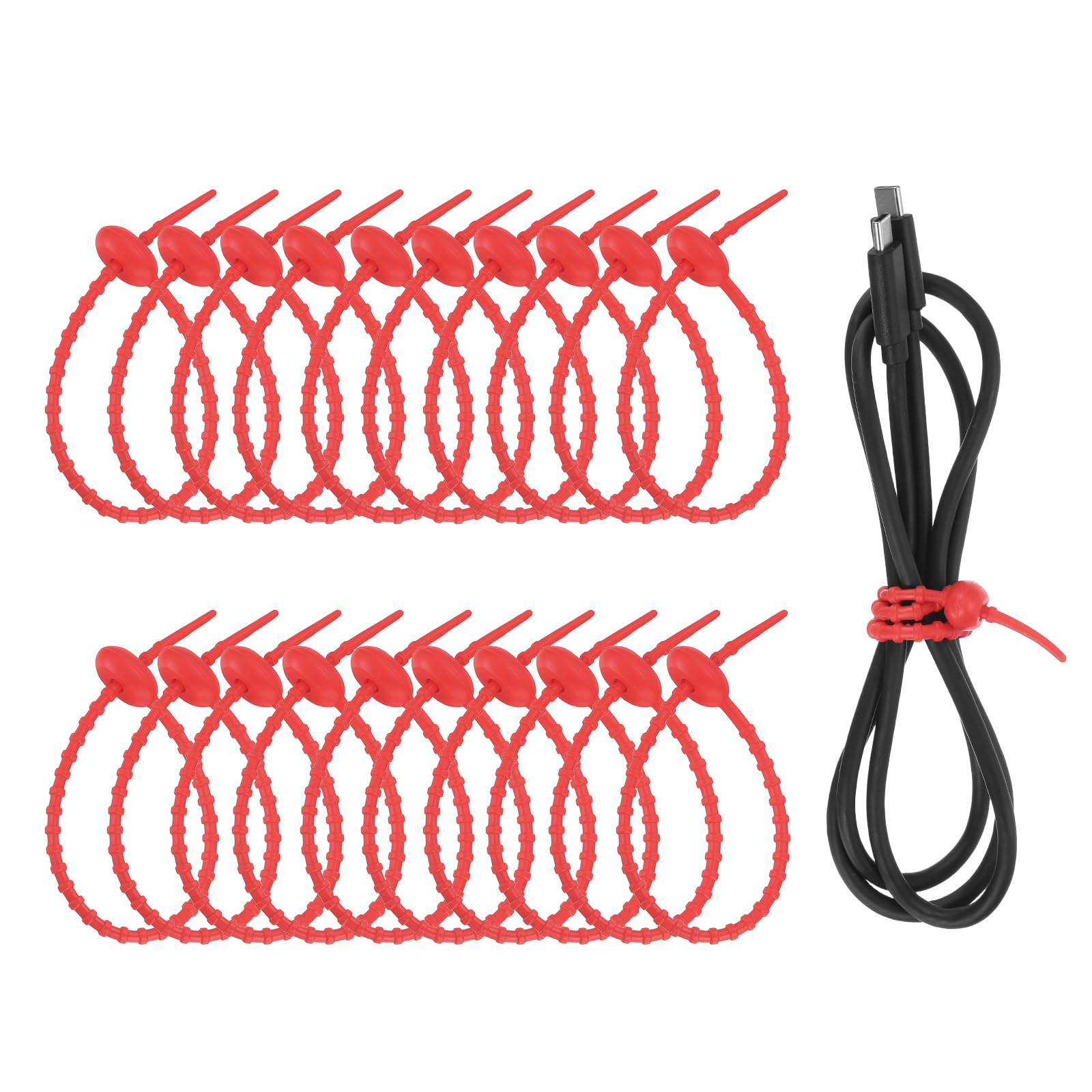 Attaches en silicone anti-gaspillage pour fermer les emballages et regrouper les fils