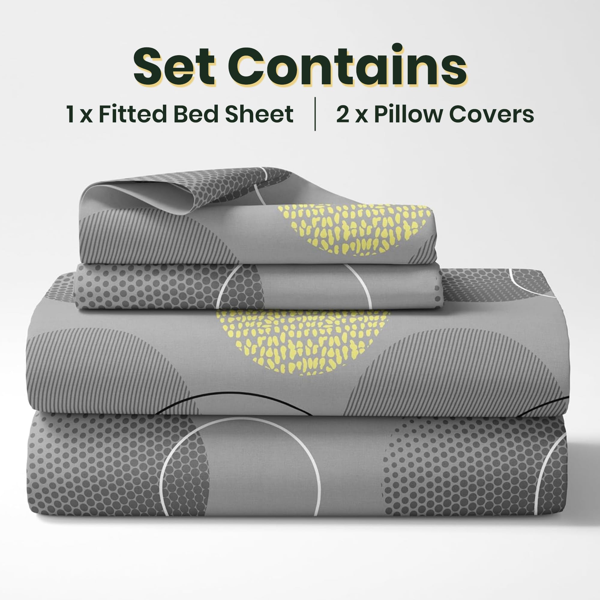 LORETO Linen Bedsheets - 100% Cotton Double Bed Sheet -6