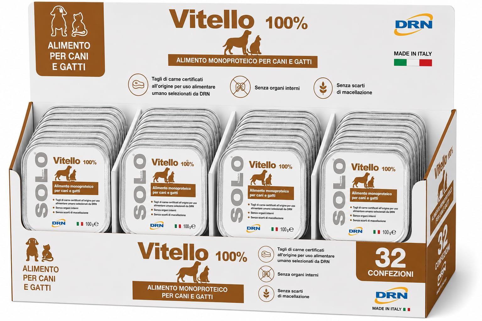 DRN SOLO VITELLO 100 gr - confezione da 32