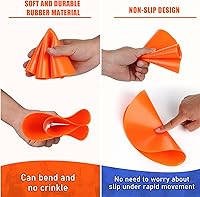 Vista 4 de Puntos de polietileno para suelo de gimnasio de 4.72 pulgadas, 6 pulgadas, 9 pulgadas, marcadores de puntos de polietileno de 9 pulgadas, 60 puntos