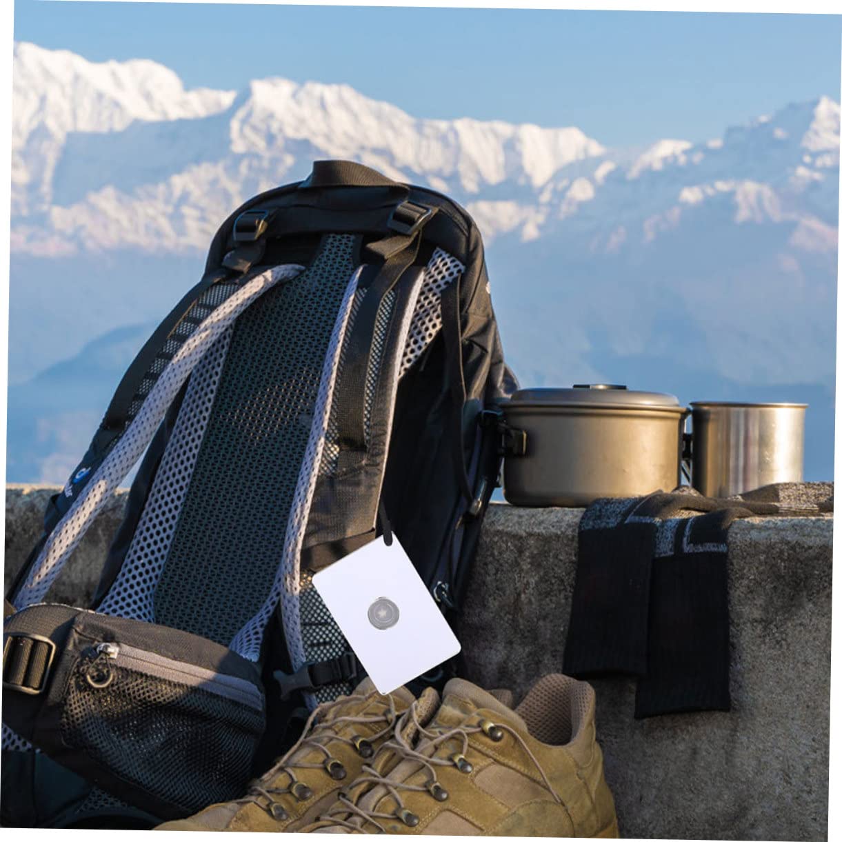 Sosoport 8 STK Signalspiegel signalgeber reflektorhalter notfallausrüstung Outdoor Gear Campingbedarf Mini-Spiegel Campingversorgung reflektierend Rucksack Pfeife Acryl