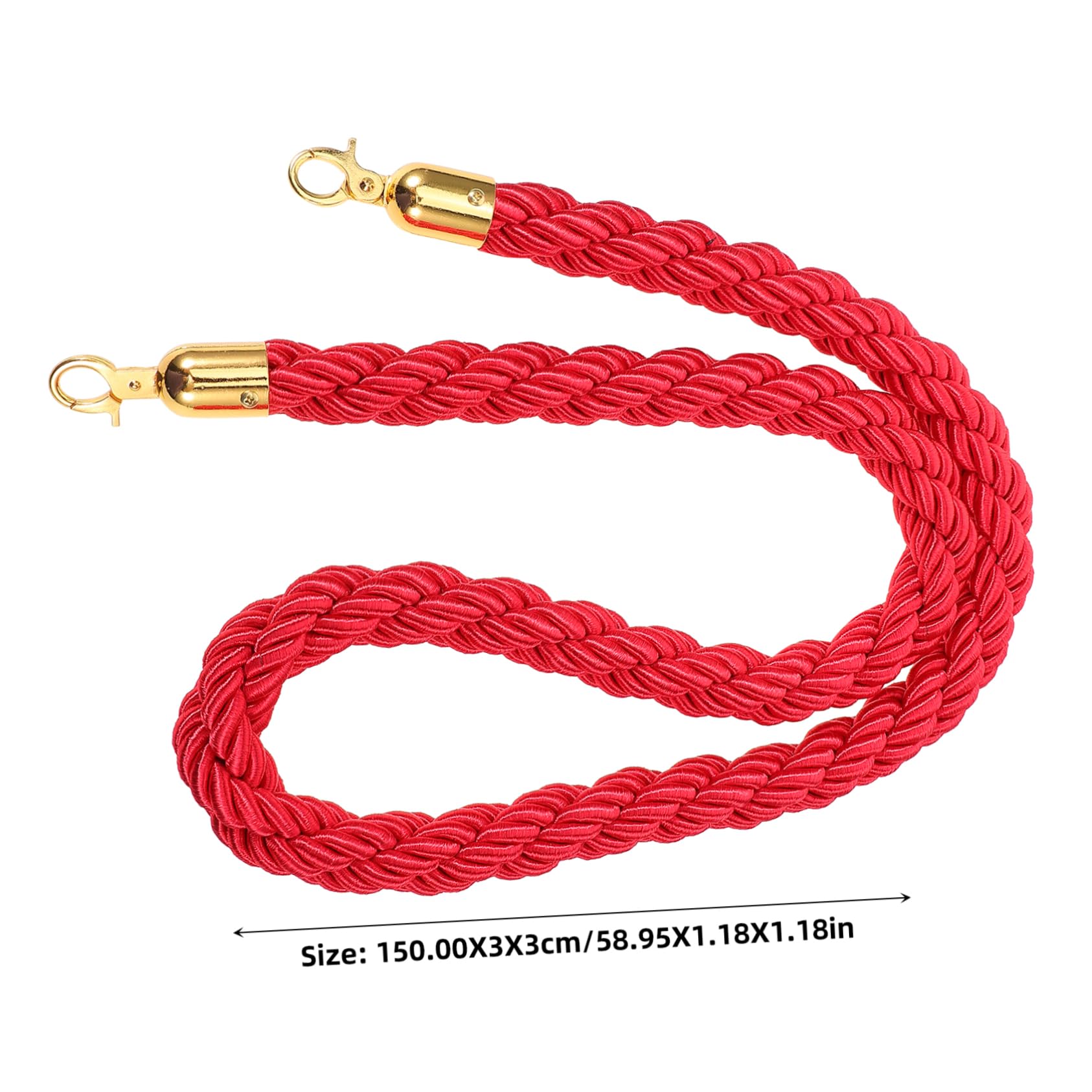 SEWACC Safety Lanyard Guardrail Red Velvet Ropes Stands Barrier Rope for Queue Stanchion Pink Stanchion