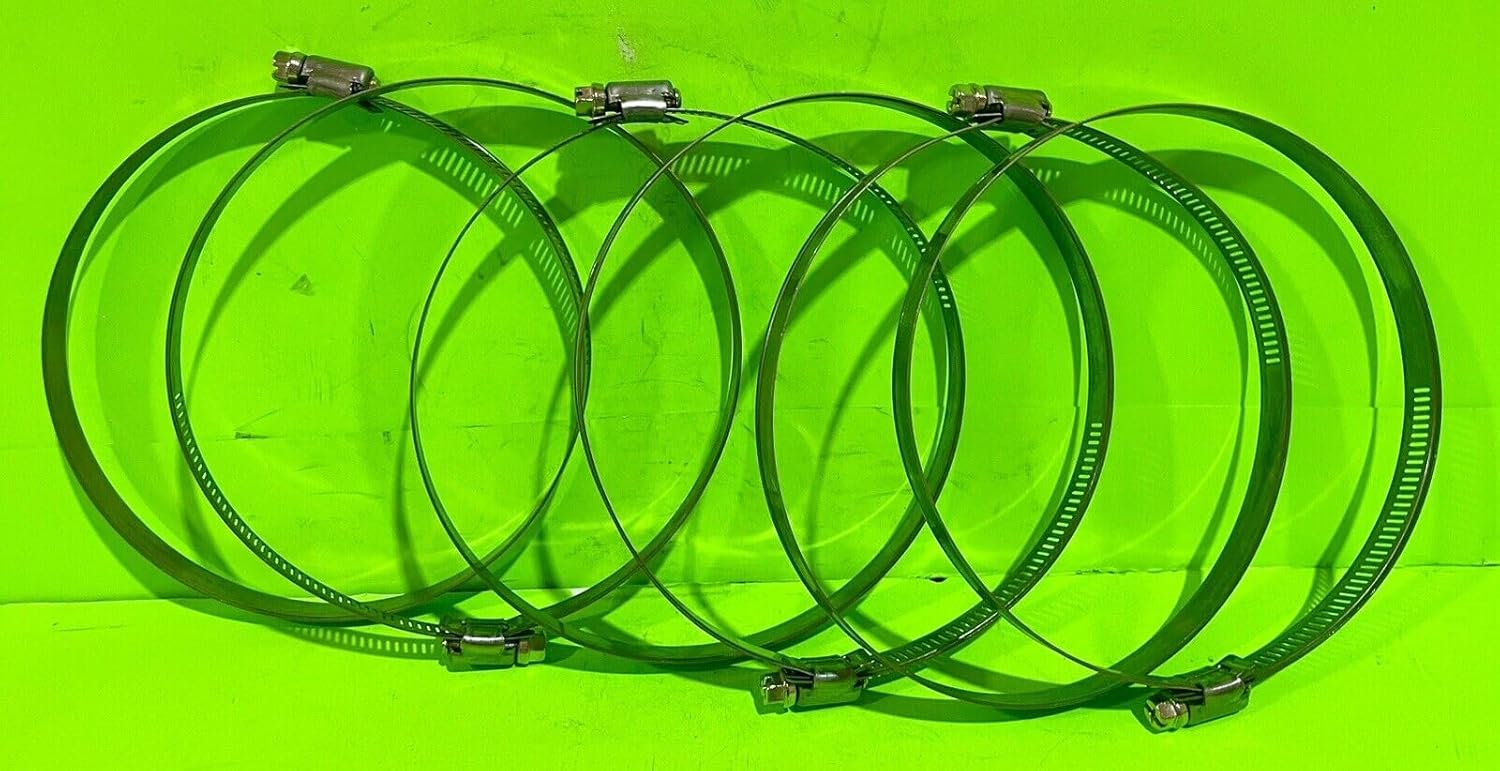 6 Pack Rotary 3457 Hose Clamp 5-1/8″ to 6″