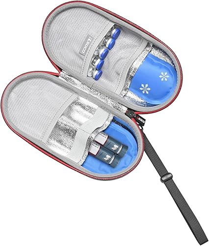 Miniatura 5 de RLSOCO Estuche de transporte para EpiPen compatible con inhalador de asmamedicamentos para alergiassuministros para diabéticosAuvi-QInsulin Pen