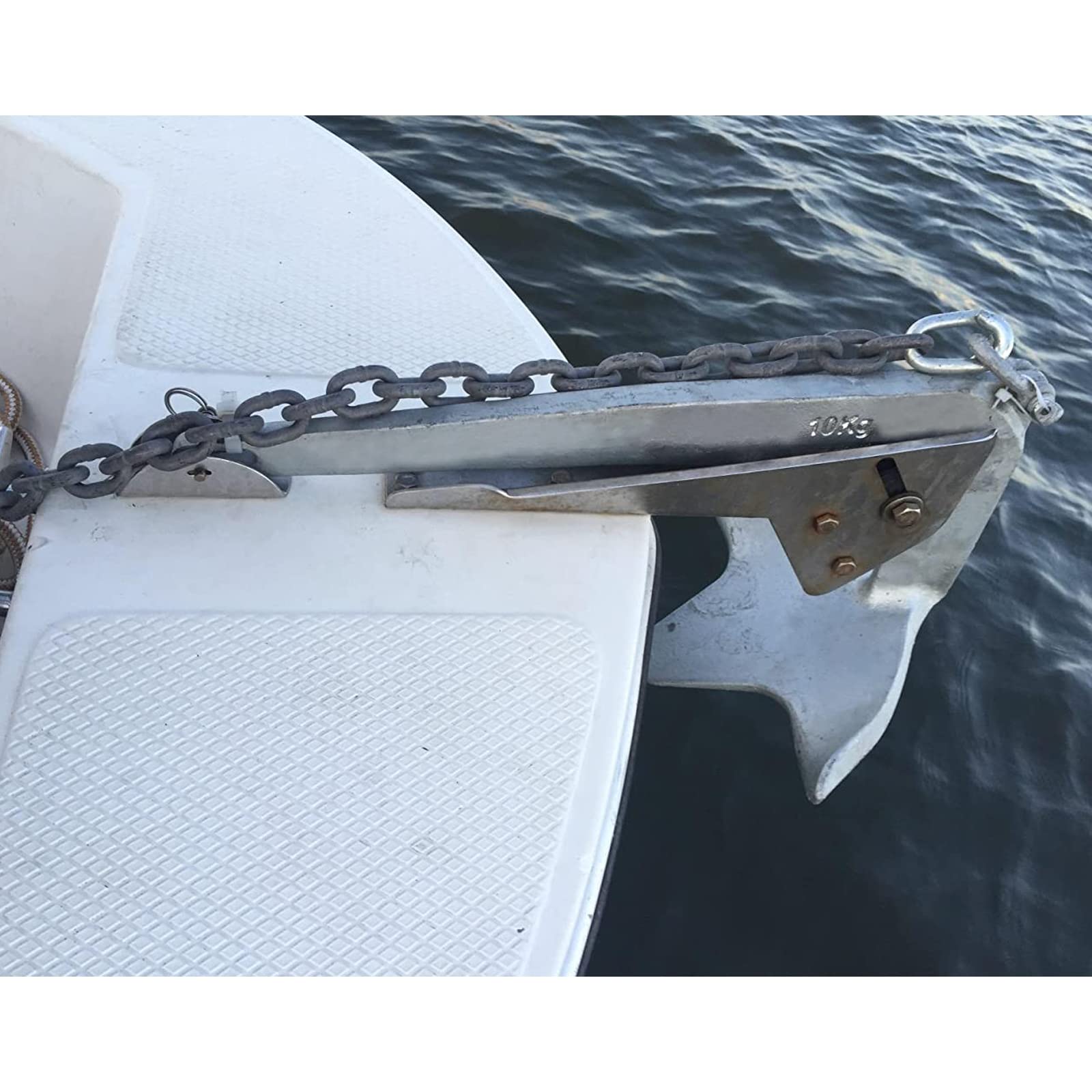 ISURE MARINE Ancoraggio d'acciaio galvanizzato immerso caldo Bruce Claw Force Anchor