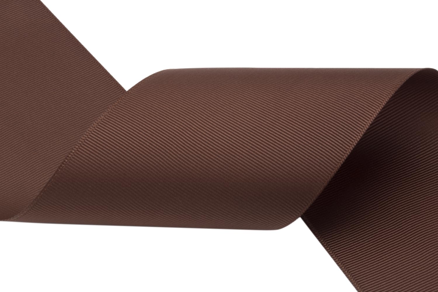 Ribbonitlux Grosgrain Ribbon 75mm x 22.5M Premium Polyester Craft Ribbon for Hair Bows, Gift Wrapping, Weddings & DIY Solid Brown(#850) 1 Roll - Image 4