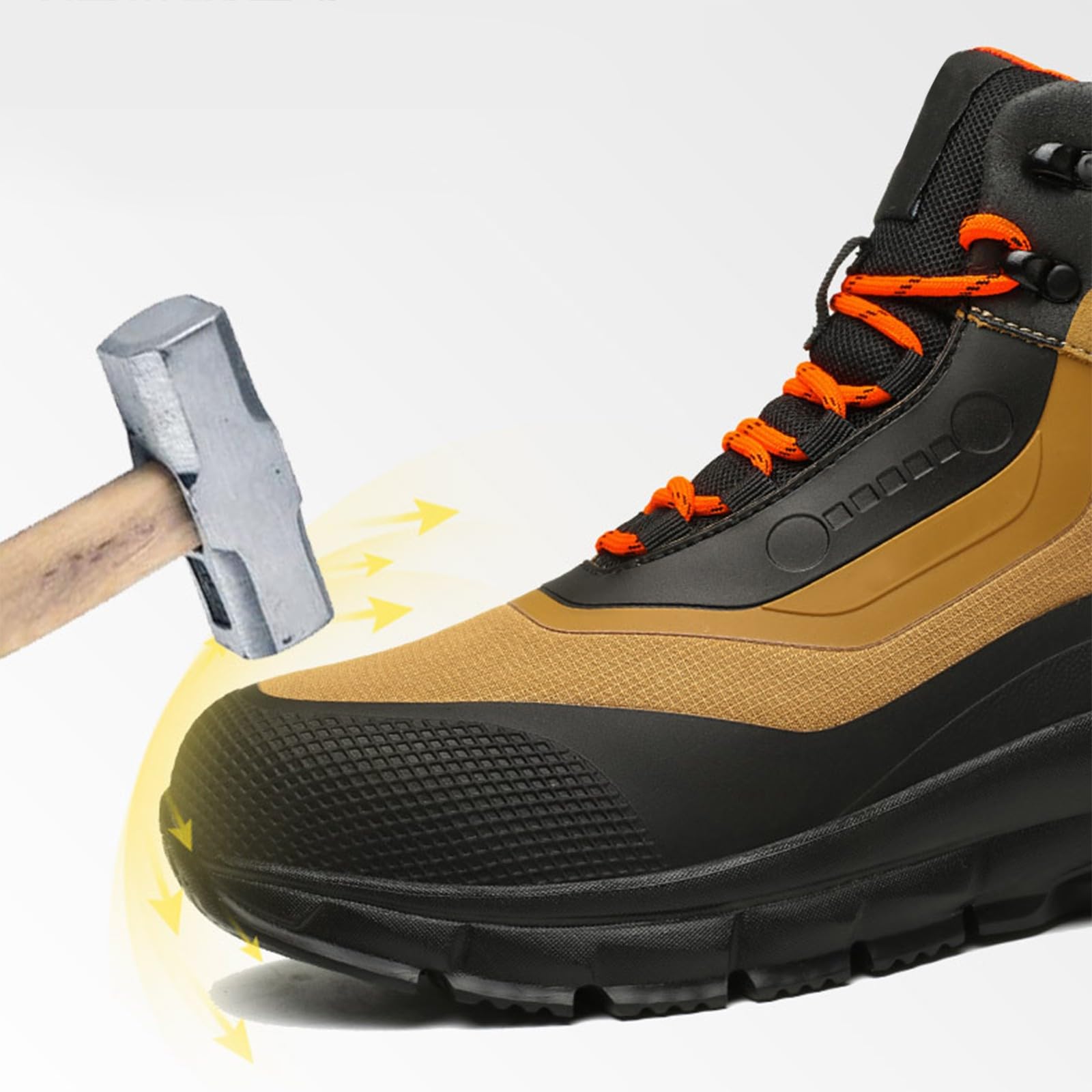 Botas de tobillo para hombre, botas de senderismo antideslizantes