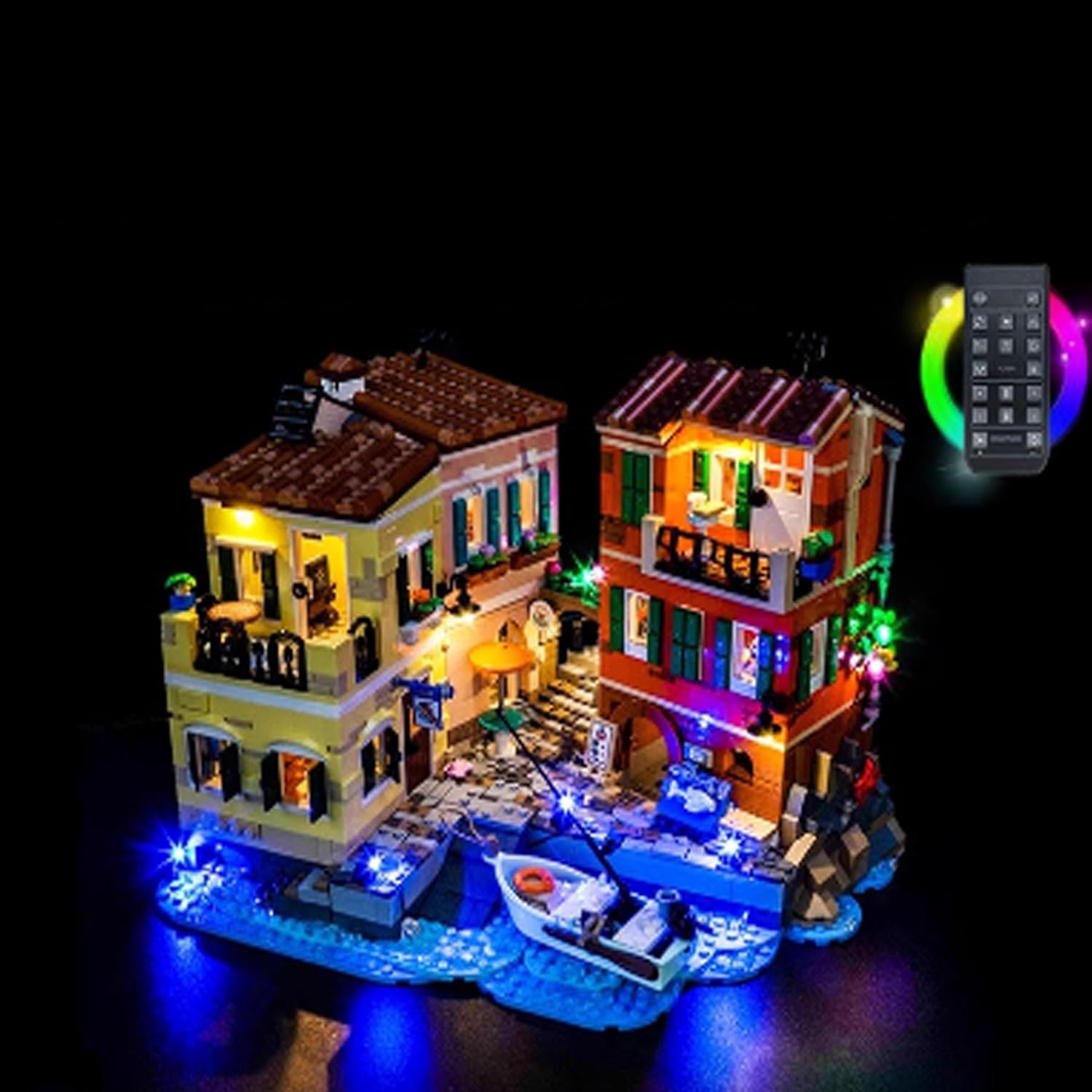 LED Lighting Kit Compatible with Lego 21359 Italian Riviera Series LED Light Set (Model Kit Not Included - Lighting Components Only) (18-Key Remote Version)