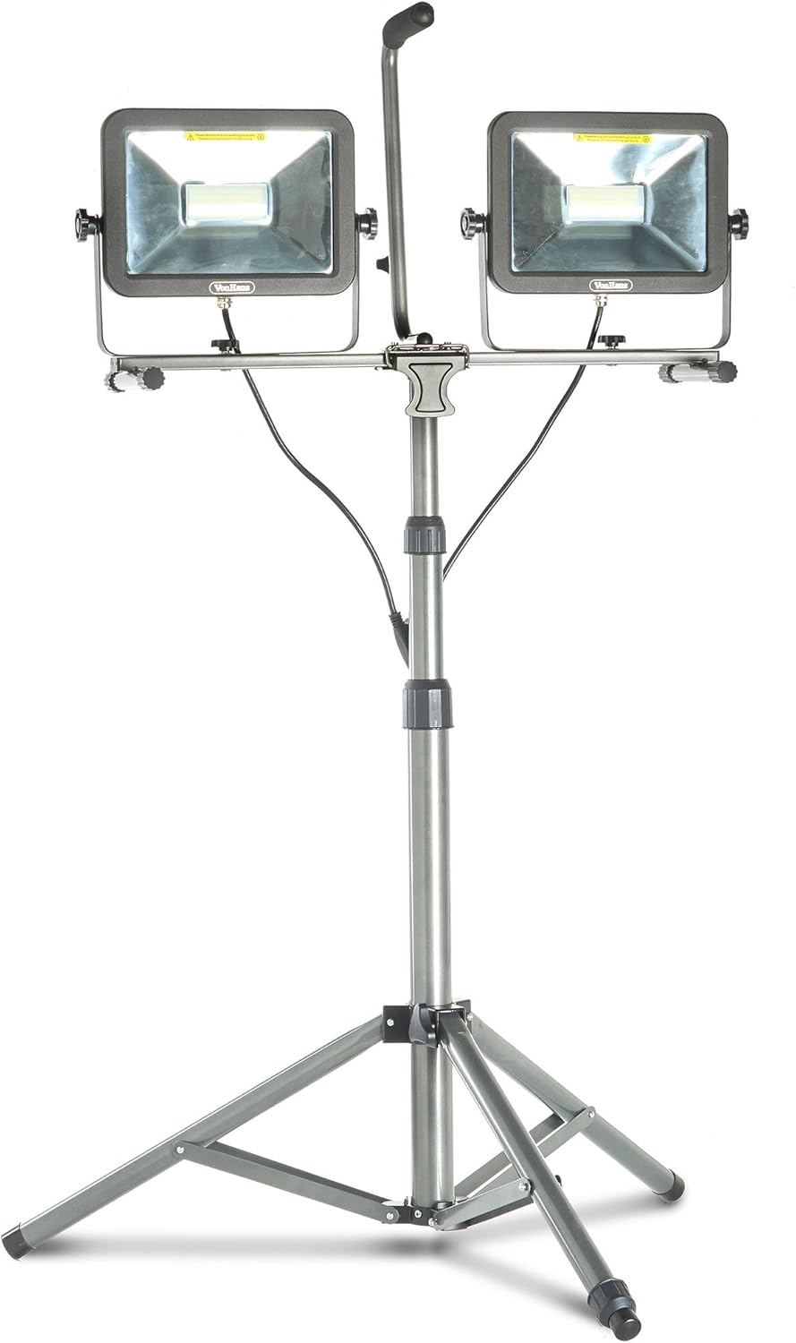 Crаzу Dеаlѕ VonHaus Two-Head 10000 Lumen LED Work Light with Detachable Metal Lamp Housing, Metal Telescopic Tripod Stand, Rotating Waterproof Lamps and 8.2Ft Power Cord
