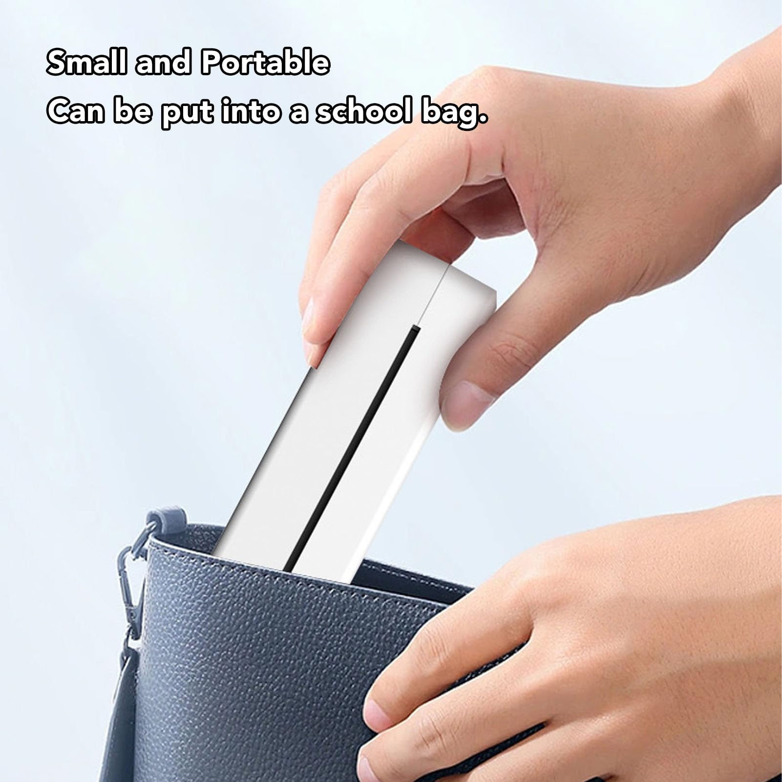 Jectse Impresora Portátil Inalámbrica para Viajes, Control APP Impresora Térmica Bluetooth para Android & iOS, Soporta 8.5 X 11 US Carta, 2.24/3.15/4.41 pulgadas Tamaños de papel