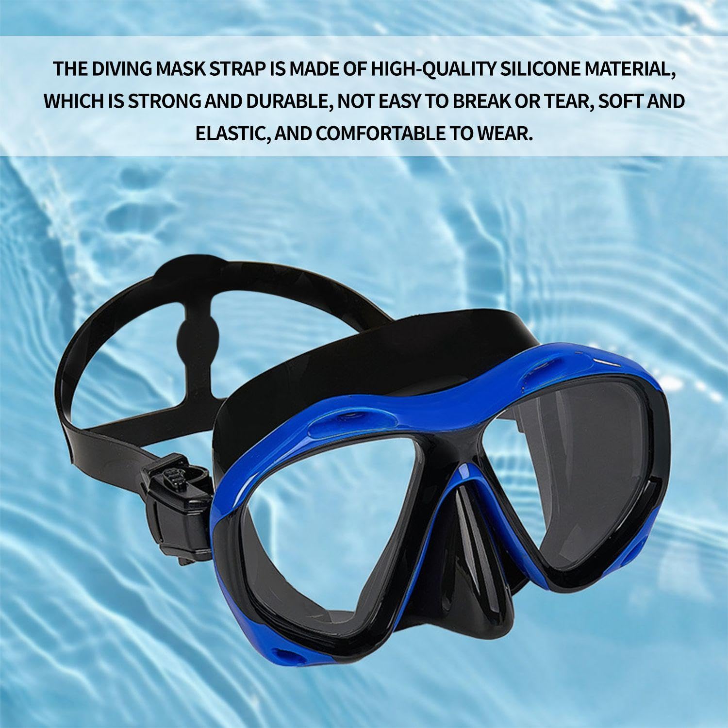 4 Pezzi Cinturini per Maschera Subacquea, Cinturini in Silicone per Maschera Subacquea, Cinturini di Ricambio per Occhiali Subacquei, Accessori per Occhiali Subacquei