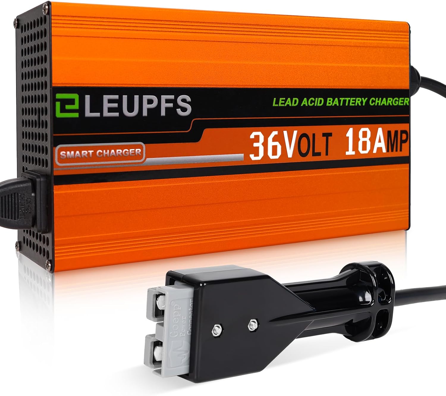 ELEUPFS 【Upgrade】 18 Amp 36 Volt Golf Cart Battery Charger, Compatible with EZGO Marathon Golf Carts with Anderson SB-50 Plug, 3-Year Warrnaty