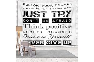 Follow Your Dreams Motivational Tapestry