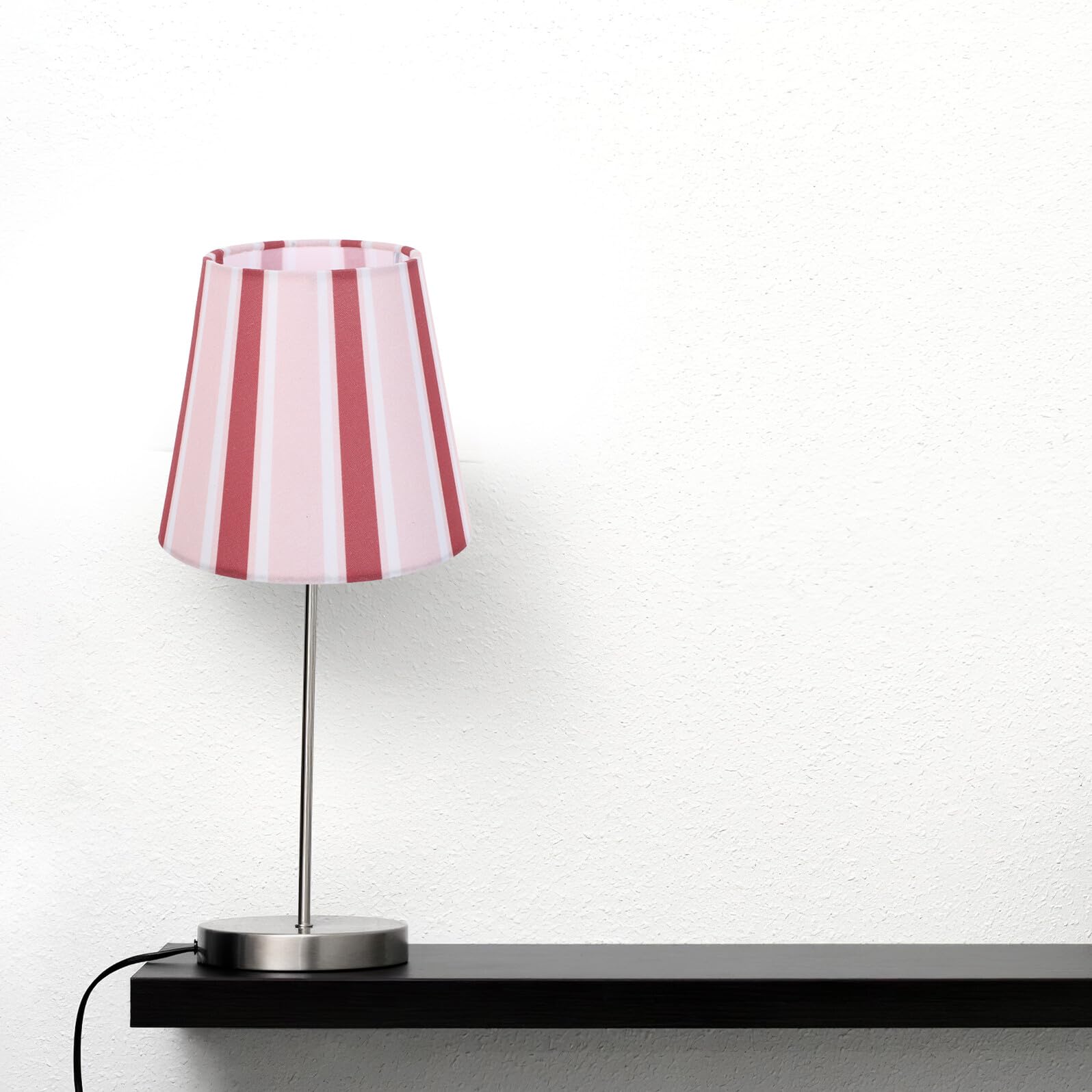 NUOBESTY Paralume a Campana a Strisce Verticali 10X15X135 CM per Lampada da Tavolo e Piantana Sostituzione Paralume Piccolo per Camera Ufficio e Hotel