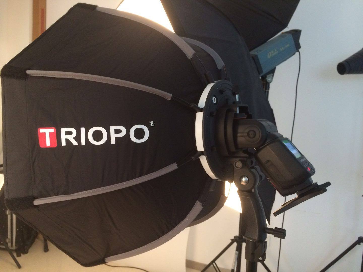 Triopo 90 cm/88,9 cm di profondità ottagonale ombrello Softbox Speedlite flash staffa per Canon Nikon