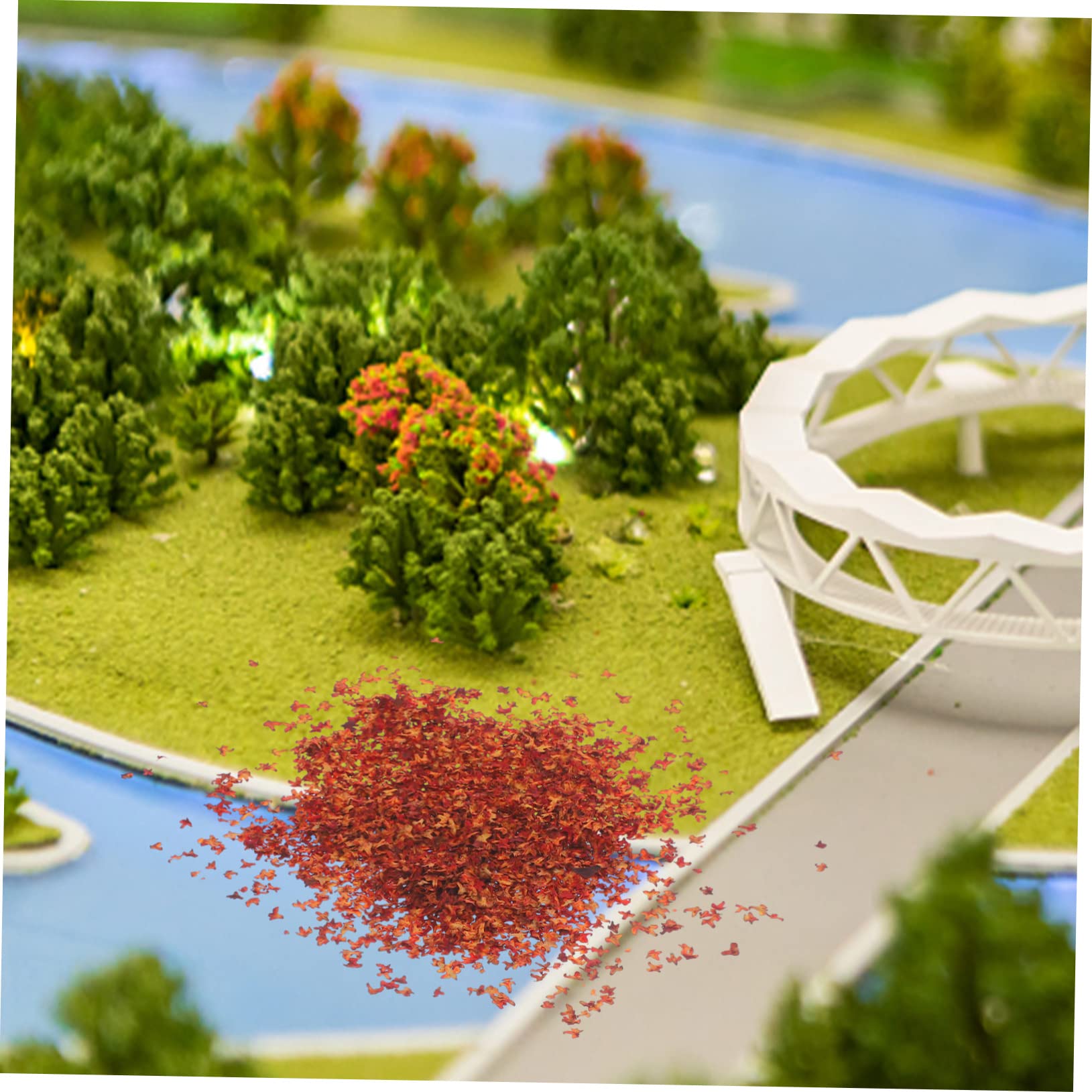 Alipis 5 Pezzi1 mini foglie di simulazione foglie autunnali in miniatura fai da te modello paesaggio ornamento artificiali fake plants decorative da giardino resina