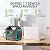 Portable Power Station with 200W Solar Panel, 725Wh Power Station, 2x 1000W (1500W Surge) AC Outlets, 2x 65W USB-C PD Ports, Solar Generator for Outdoors Camping Travel RV Home